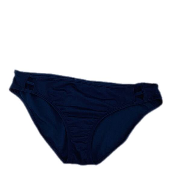 Athleta Womens Blue Aqualuxe Ladder Front Medium Tide Bottom Bikini Xlarge - Picture 1 of 7